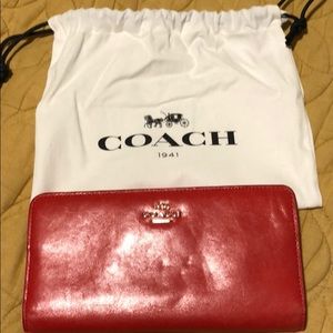 Coach Skinny Wallet-Red